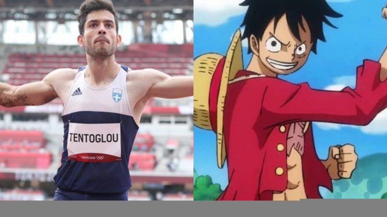 Épico: Atleta griego celebró a lo Luffy de 