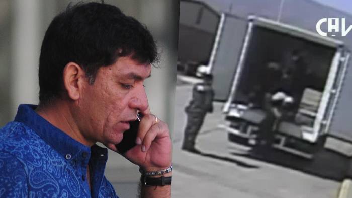 Imágenes del momento en que Francisco Huaiquipán fue sorprendido ingresando droga a Colina 1