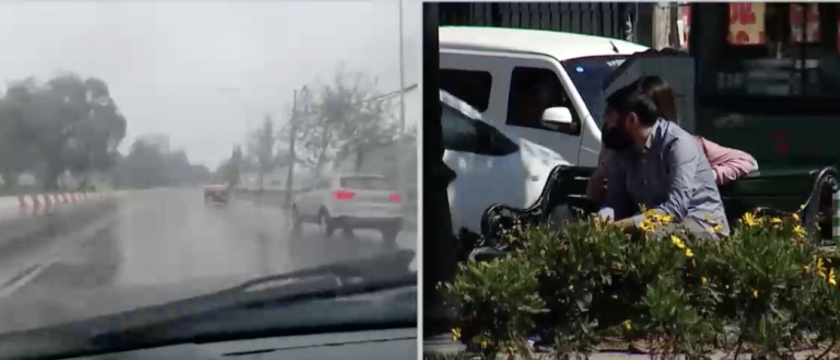 De récord de calor a llovizna: La temperatura cayó 23 grados en doce horas