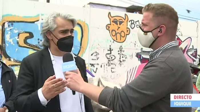 MEO visitó campamento migrante en Iquique: “Quiero estar donde están los problemas a diferencia del presidente de Chile”