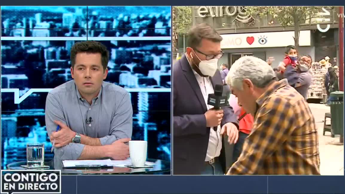 “Mantenga la distancia” El incómodo momento que vivió periodista de Contigo en Directo en Paseo Ahumada