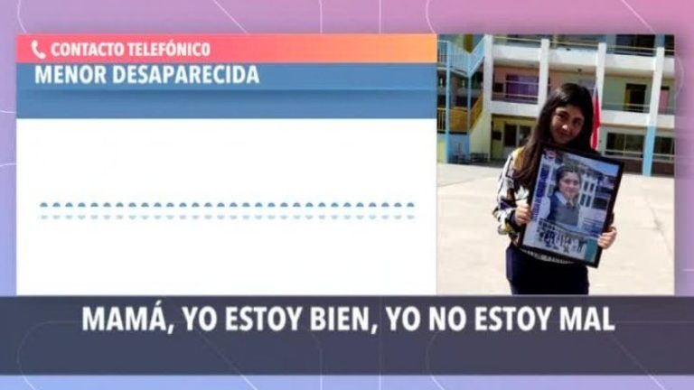 Hombre la habría llevado a Perú: Los audios claves que envió menor de 14 años a su familia tras su desaparición