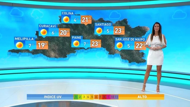 Vanessa Noé y el informe del tiempo para este domingo 26 de septiembre