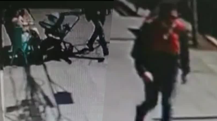 ¡Insólito! Impacto por video de hombre que patea coche con bebé de 7 meses en Providencia