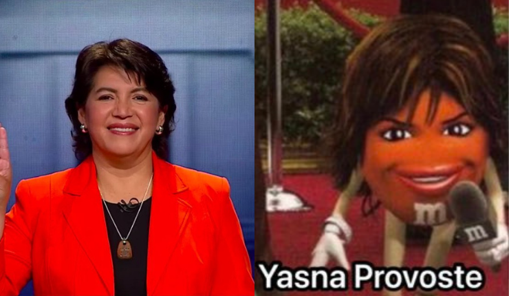 La respuesta de Yasna Provoste al meme que la compara con un M&M