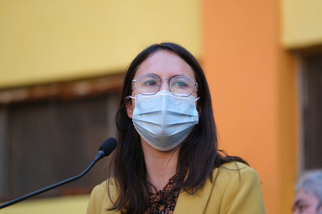 Irací Hassler visitó Cerro Santa Lucía: 