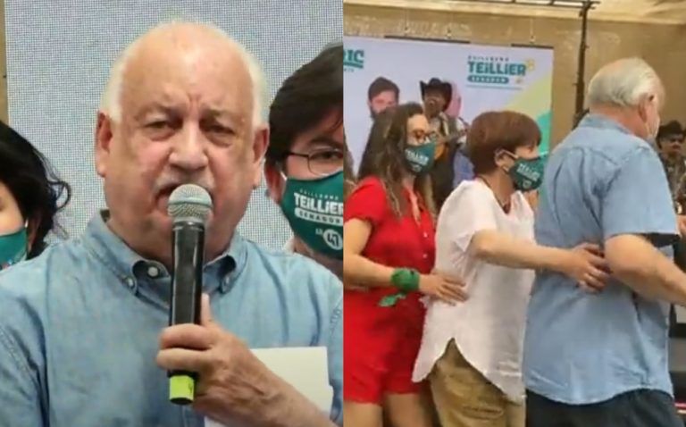 Con trencito y dichos contra Kast: Así fue el lanzamiento de campaña de Teillier al Senado