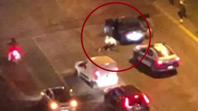 Terminó detenido: Conductor ebrio intentó atropellar a carabinero que lo fiscalizaba