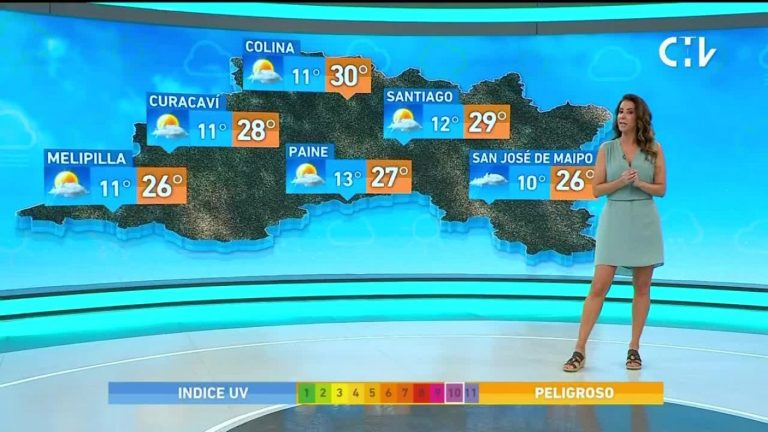 Vanessa Noé y el informe del tiempo para este domingo 31 de octubre