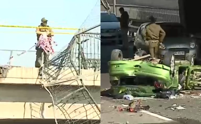 Automóvil cayó seis metros desde un puente hasta la Ruta 68: Confirman una persona fallecida