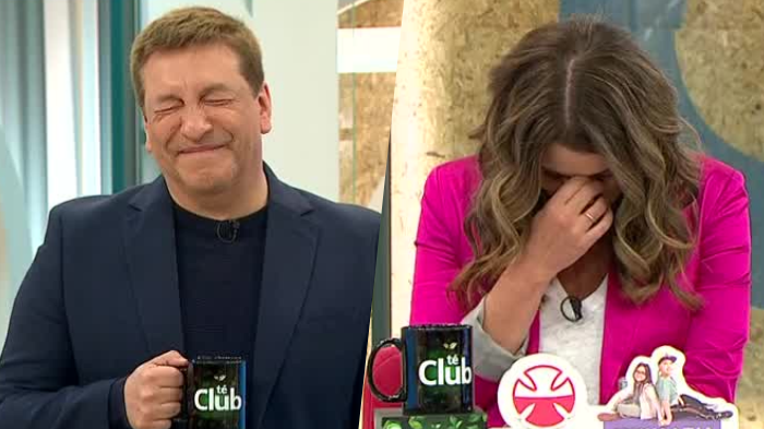 Trataron de aguantarse, pero no lo lograron: JC Rodríguez y Monse Álvarez explotaron en risas con canto de Florcita Motuda en el Congreso