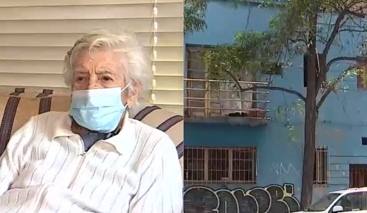 Desconocidos se toman por segunda vez casa de una mujer de 99 años en Santiago Centro