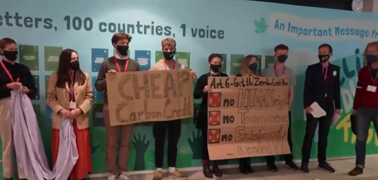 En la última jornada de la COP26: Activistas piden 