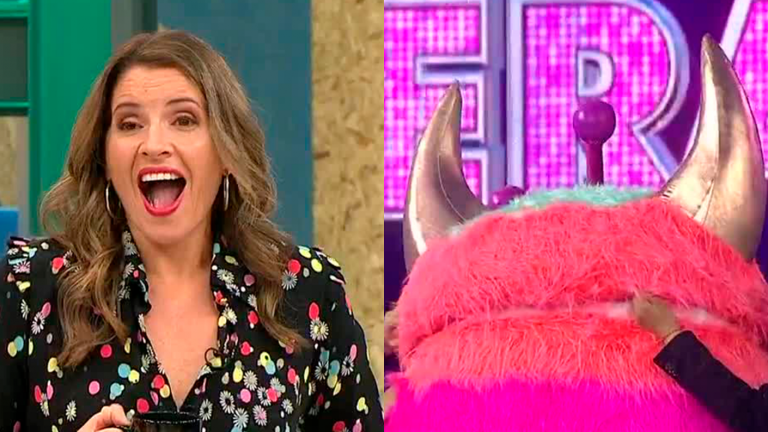 ¡La Monse no lo podía creer! Finalmente se reveló quién estaba detrás de Monstruo en el exitoso debut de ¿Quién es la Máscara?