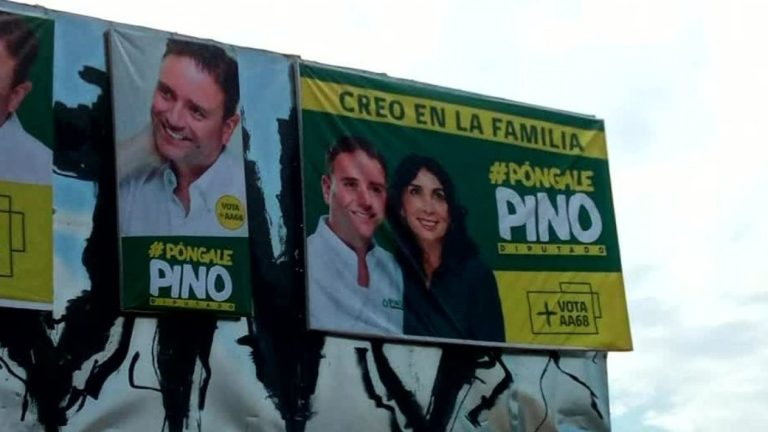 Karla Rubilar, otra vez en la polémica por propaganda electoral en la que aparece junto a su pareja, Christian Pino