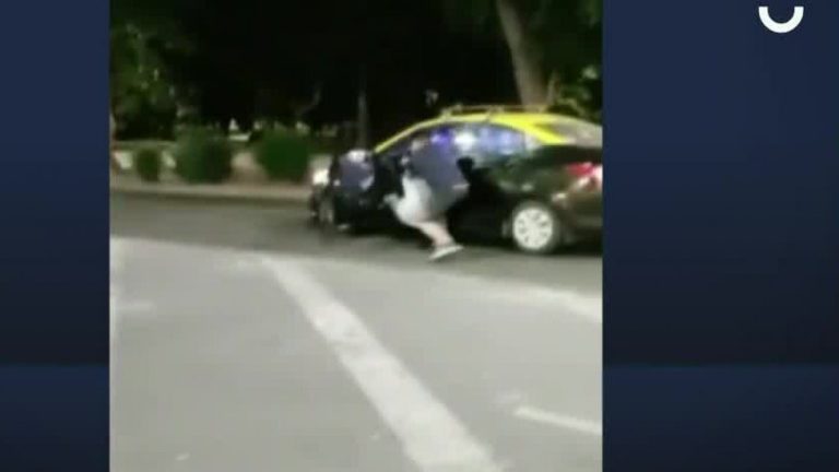 Indignantes imágenes: Registran descarado intento de robo a taxista en el Parque Forestal