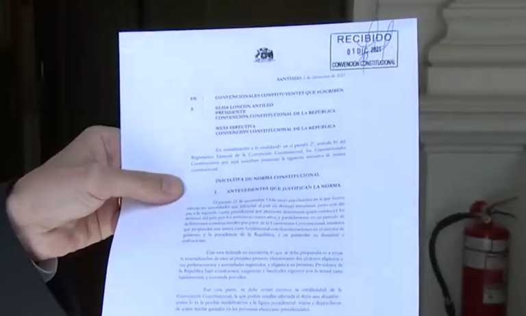 Propuesta constitucional de Vamos por Chile busca evitar disminución de periodo presidencial para nuevas autoridades