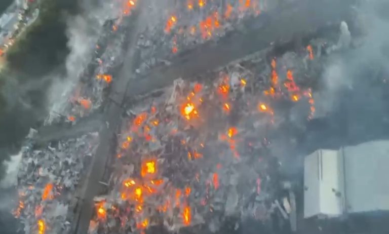 Las devastadoras imágenes aéreas que muestran las consecuencias del incendio en Castro