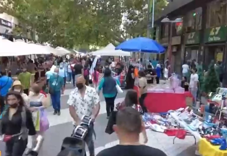 Los nuevos dueños del paseo Ahumada: Bandas organizadas de comercio informal