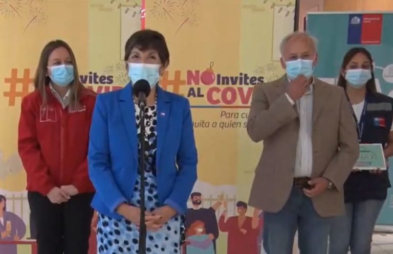 Lanzan plan para fiestas de fin de año “No invites al Covid-19” enfocado en testeo preventivo