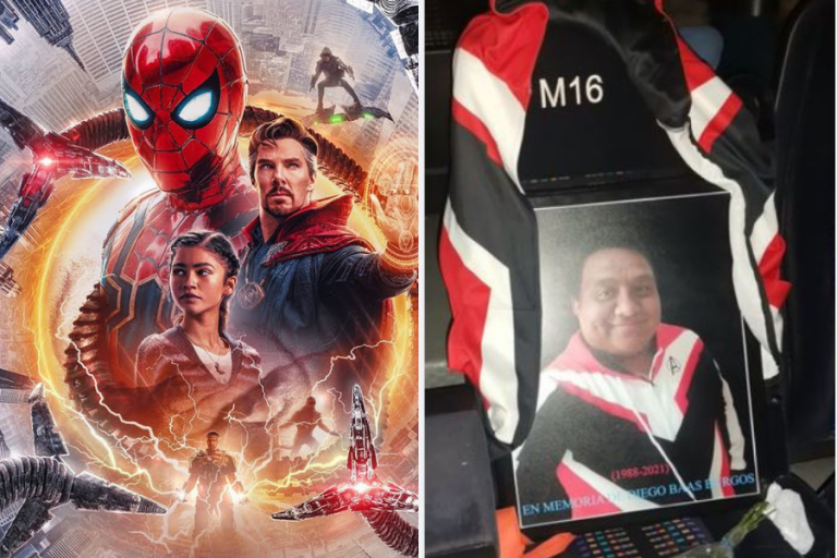 Viuda compró un asiento adicional en el cine para poner el retrato de su marido fallecido en el estreno de Spider-man