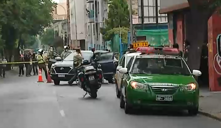 Balacera en Santiago Centro tras persecución: Carabineros detuvo a un total de seis sujetos
