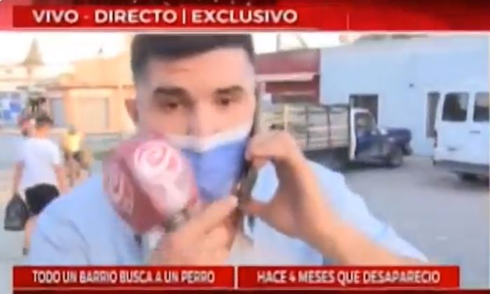 Periodista interrumpió su despacho en vivo porque se enteró que le entraron a robar a su casa