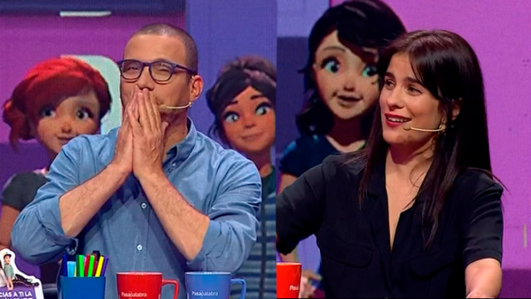 ¡Batalla de gallos! Celine Reymond puso nervioso a Julián Elfenbein con su increíble rap