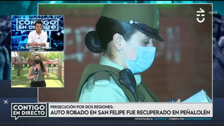 Persecución cinematográfica: Auto robado en San Felipe fue recuperado en Peñalolén
