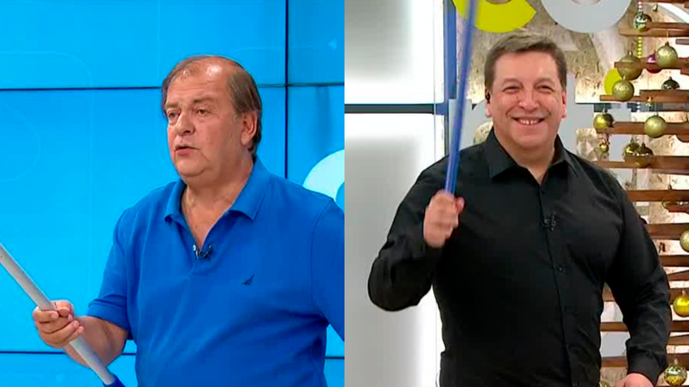 Francisco Vidal mostró su destreza con la guaripola y recordó cuando desfiló en la Parada Militar arriba de un tanque