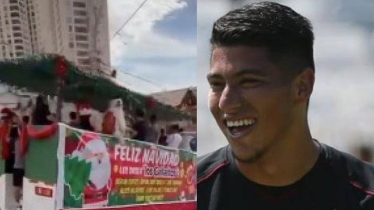 ¡Aplaudido gesto! Brayan Cortés sorprendió repartiendo regalos en las calles de Iquique