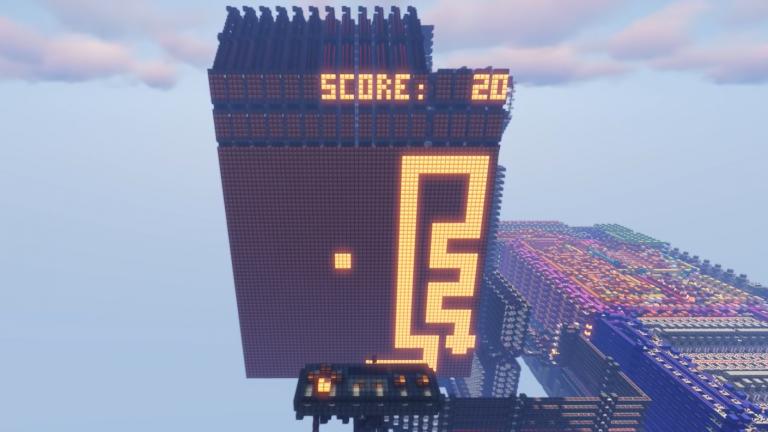 ¡Parece irreal! Lograron crear un procesador de 8 bits dentro de Minecraft y jugar Snake