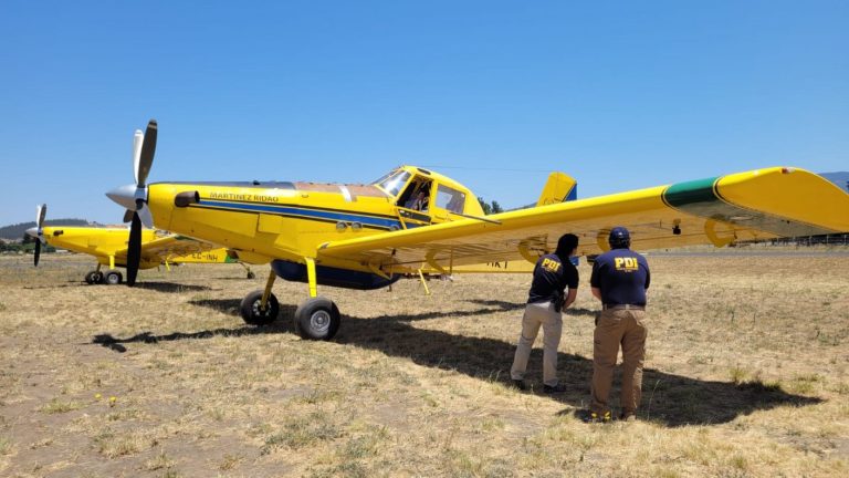 Avión que combatía incendio en Lago Lanalhue fue baleado mientras volaba