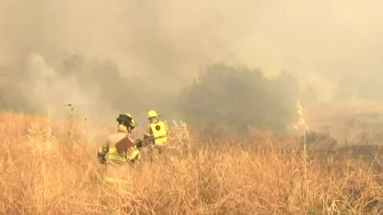 Onemi decretó Alerta Roja: Ordenan evacuación en Quillón por la reactivación del incendio forestal