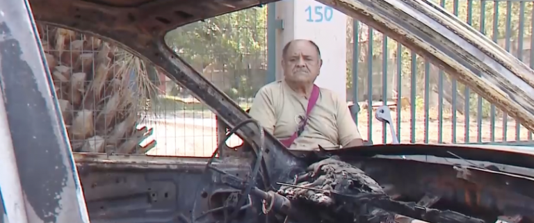 Hombre en situación de discapacidad sufrió la quema de su auto: 