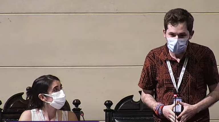 Acceso al agua, salud y disidencias sexuales: El discurso de Gaspar Domínguez, nuevo vicepresidente de la CC