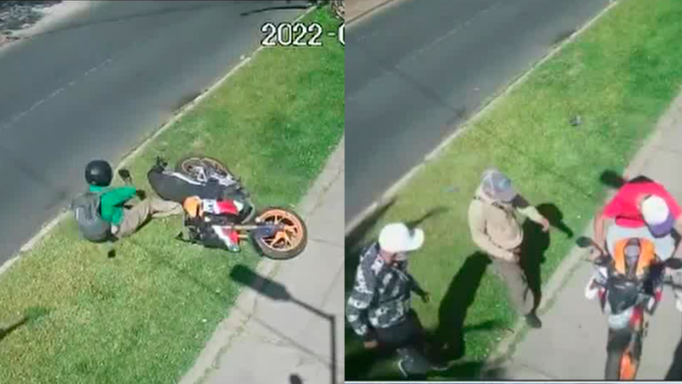 Entre ambos sumaban más de 100 detenciones: Atrapan a dos delincuentes que protagonizaron indignante robo de motocicleta