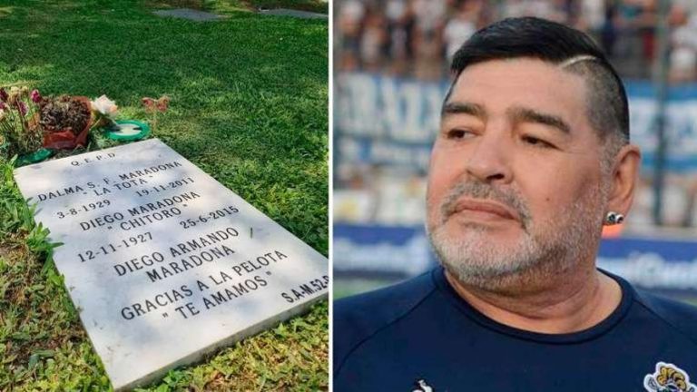 ¡Versiones cruzadas!: ¿En qué estado está la tumba de Diego Maradona?