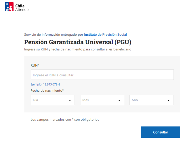 Solo con tu RUT: Cómo consultar si recibirás la Pensión Garantizada Universal