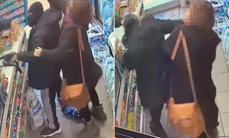 Mujer enfrentó a ladrón armado para evitar el robo de una tienda