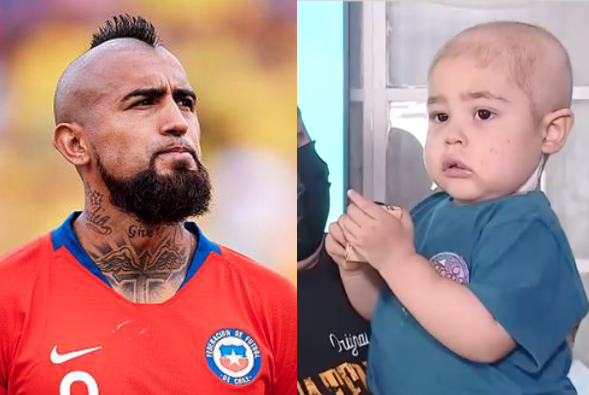 Arturo Vidal pide ayuda para niño de dos años con leucemia: Tratamiento cuesta $1.000 millones