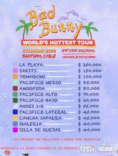 Este viernes salen a la venta: Dónde comprar las entradas para el concierto de Bad Bunny