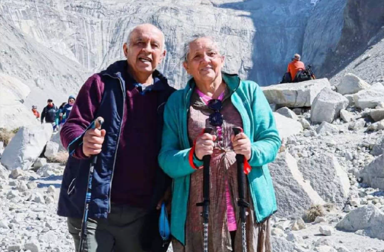 Pareja de adultos mayores llegó hasta base de las Torres del Paine: 