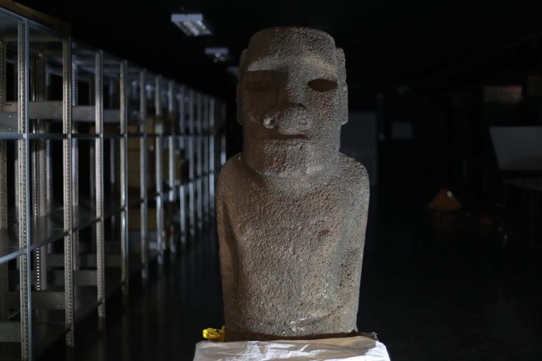 Vuelve a casa: El moai más antiguo del Museo Nacional de Historia Natural será trasladado hasta Rapa Nui