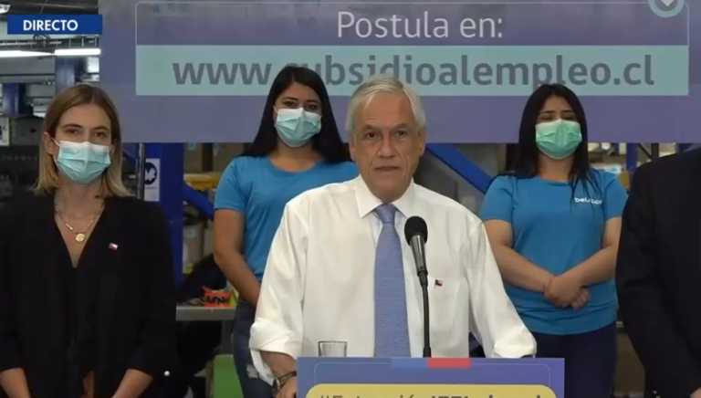 Pdte. Piñera anuncia extensión del IFE Laboral y Subsidio Protege