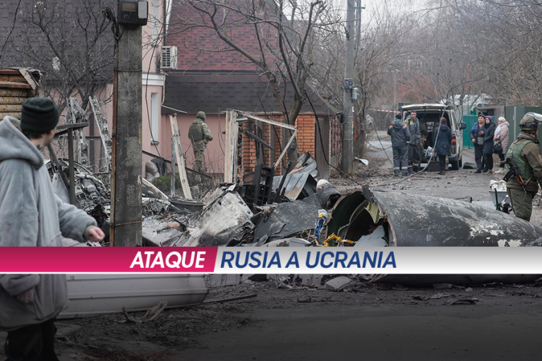 Segunda jornada de ataques rusos en Ucrania: Destellos y explosiones remecieron a Kiev