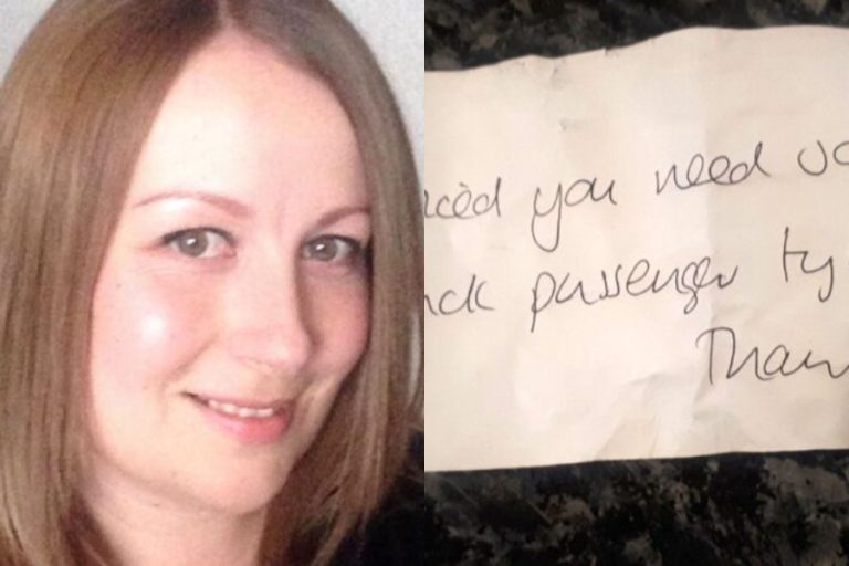 Desconocido dejó misteriosa nota en el auto de una mujer y la salvó de un posible accidente mortal