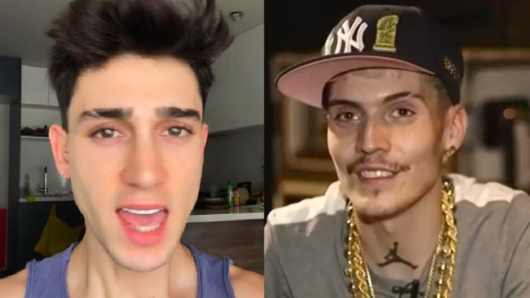 ¿Se parece? Tiktoker chileno se transformó en Marcianeke ocupando sólo maquillaje