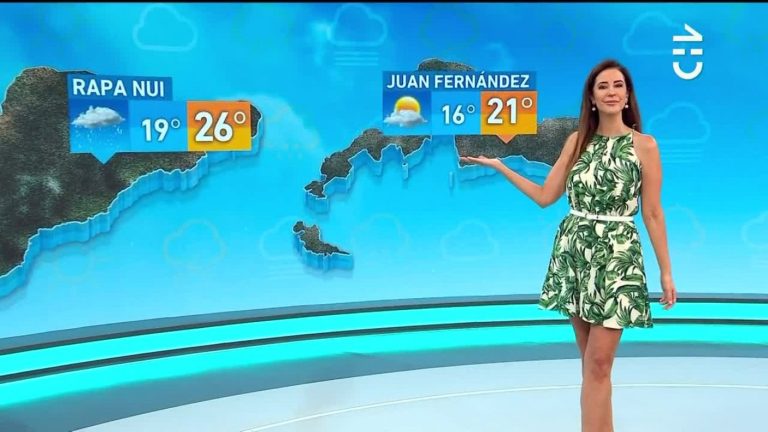 Vanessa Noé y el informe del tiempo este domingo 13 de febrero