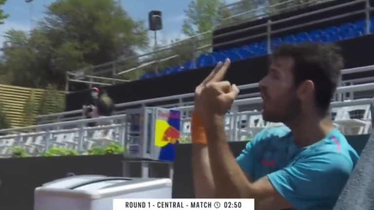 La ordinaria reacción de Juan Ignacio Londero tras pasar a octavos de final del Chile Open